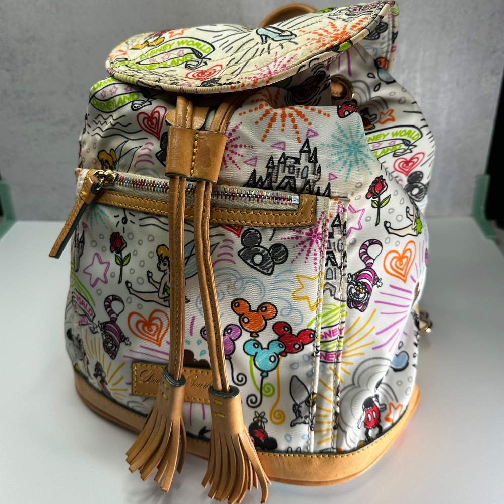 DOONEY & BOURKE Disney Sketch nylon backpack purse RARE